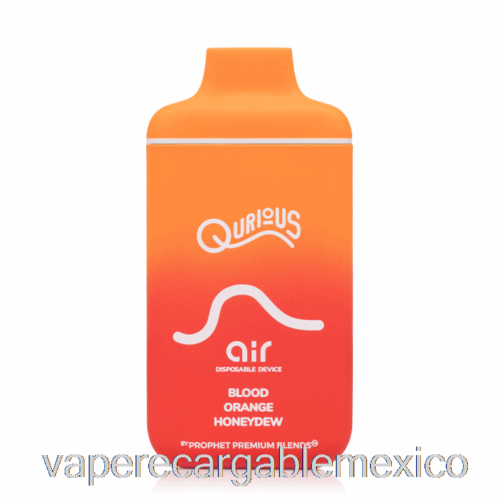 Vape Recargable Qurious Air 6000 Desechable Naranja Sanguina Honeydew